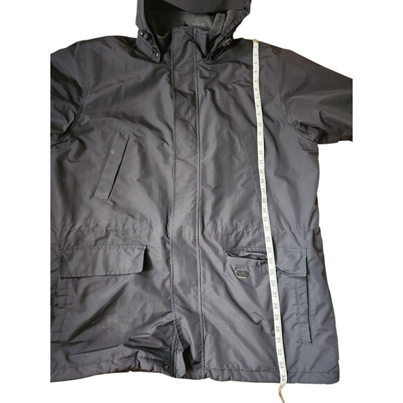 Lands' End Squall Polartec Hooded Parka Mens XL Black Outdoors Winter Camping - Picture 8 of 9